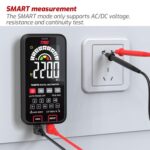 Multímetro digital multifunción, totalmente automático, inteligente y a prueba de quemaduras, con pantalla grande, para medir voltaje, resistencia y frecuencia., TASI TA807B With Capacitance Test - Imagen 7