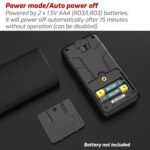 Multímetro digital multifunción, totalmente automático, inteligente y a prueba de quemaduras, con pantalla grande, para medir voltaje, resistencia y frecuencia., TASI TA807B With Capacitance Test - Imagen 8