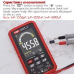 Multímetro inteligente digital totalmente automático con pantalla grande, TASI TA805B Rechargeable - Imagen 10