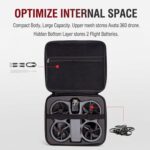 Estuche rígido de transporte para el cuerpo del dron DJI Avata 360. Bolsa de almacenamiento portátil para viajes con tela de nailon 600D, resistente al agua y a los golpes. - Imagen 3
