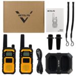 1pair Heavy-Duty IP67 Waterproof Dual PTT Outdoor Shock-Resistant Walkie Talkies, RETEVIS RB648 PMR446 - Imagen 12