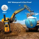 1pair Heavy-Duty IP67 Waterproof Dual PTT Outdoor Shock-Resistant Walkie Talkies, RETEVIS RB648 PMR446 - Imagen 6