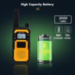 1pair Heavy-Duty IP67 Waterproof Dual PTT Outdoor Shock-Resistant Walkie Talkies, RETEVIS RB648 PMR446 - Imagen 9