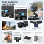 aMagisn Metal Magnetic Quick Release Mount 2.0 Lockable Adapter for DJI Osmo 360/ Action 5 Pro/4/3, For DJI Osmo 360/ Action 5 Pro/4/3 - Imagen 3
