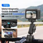 For Insta360 GO Ultra aMagisn Metal Magnetic Quick Release Mount 2.0 Lockable Adapter, For Insta360 GO Ultra - Imagen 2