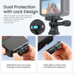For Insta360 GO Ultra aMagisn Metal Magnetic Quick Release Mount 2.0 Lockable Adapter, For Insta360 GO Ultra - Imagen 4
