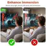 Protector de luz abatible para gafas de realidad aumentada ultraligeras RayNeo Air 3s/Air 3s Pro/Air 4/Air 4 Pro. Cubierta de privacidad. - Imagen 3
