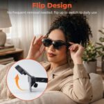 Protector de luz abatible para gafas de realidad aumentada ultraligeras RayNeo Air 3s/Air 3s Pro/Air 4/Air 4 Pro. Cubierta de privacidad. - Imagen 4