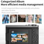 4K Waist-Level Viewfinder Flip-Screen Selfie Mirrorless Digital Camera, Pebbled Texture - Imagen 4