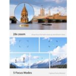 4K Waist-Level Viewfinder Flip-Screen Selfie Mirrorless Digital Camera, Pebbled Texture + Neck Strap - Imagen 10