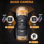 A32 Full HD 1080P Car Dash Camera Infrared Night Vision & Reverse Backup Camera, Front+Left+Right+Rear - Imagen 3