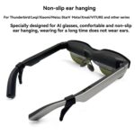 4pcs /Set Silicone Anti-Slip Ear Hooks for AI Smart Glasses Universal Comfort Eyeglass Ear Grips for Meta Ray-Ban, Xreal, Thunderbird - Imagen 3