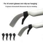 4pcs /Set Silicone Anti-Slip Ear Hooks for AI Smart Glasses Universal Comfort Eyeglass Ear Grips for Meta Ray-Ban, Xreal, Thunderbird - Imagen 4