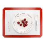 Estera para hornear galletas, pastelería, silicona, fibra de vidrio platino, almohadilla para amasar hojas, 29x26cm - Imagen 3