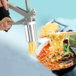 Máquina doméstica de Pasta de acero inoxidable, pequeña máquina Manual de Pasta, máquina de fideos multifunción, Noodle Machine + 7 PCS Mould - Imagen 3