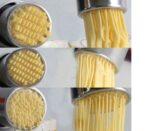 Máquina doméstica de Pasta de acero inoxidable, pequeña máquina Manual de Pasta, máquina de fideos multifunción, Noodle Machine + 7 PCS Mould - Imagen 5