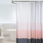 Cortina de ducha geométrica Cortina de baño impermeable para baño, With 200 x Height 180cm - Imagen 2