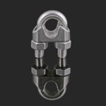 2 uds Clip de acero inoxidable cuerda de alambre en forma de U cabeza de tarjeta cuerda de alambre hebilla de cabeza rodante, M6