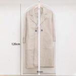 2 uds. Bolsas de almacenamiento transparentes para guardarropa, funda para colgar ropa, traje, cubierta antipolvo con cremallera, 60cmx120cm - Imagen 2
