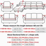 Funda de sofá de tela de felpa, funda gruesa, fundas elásticas para sofá, no incluye funda de almohada, 3 seat 190-230cm - Imagen 5