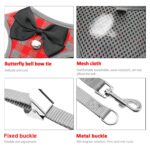 Chaleco a cuadros con lazo ajustable, correa de cuerda para tirar, para gato, perro, mascota, Pink - Imagen 4