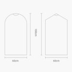 100 PCS Ropa transparente desechable Bolsa para el polvo Cubierta antipolvo, 60x100cm PP 4 Wires - Imagen 2