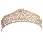 Mujeres nupcial boda joyería Tiaras corona oro cristal diamantes de imitación accesorios diadema Tiaras coronas