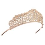 Mujeres nupcial boda joyería Tiaras corona oro cristal diamantes de imitación accesorios diadema Tiaras coronas - Imagen 2