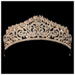 Mujeres nupcial boda joyería Tiaras corona oro cristal diamantes de imitación accesorios diadema Tiaras coronas - Imagen 3