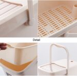 Cubo de plástico para residuos de té para oficina, cubo para residuos de té, tapa de empuje, bote de basura portátil, 7L - Imagen 4