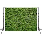 2.1m x 1.5m de hojas verdes pared de cumpleaños fotografía paño de fondo
