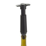 Sistema del tapón del vino del silicón del ambientador de la bomba de vacío del vino tinto, Black Pump 2 Stoppers (OPP Bag) - Imagen 4