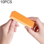 10 Uds bloque de tofu blanco esmalte de uñas cuatro cuadrados bloque de arena de manicura de algodón de alta elasticidad