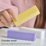 10 Uds bloque de tofu blanco esmalte de uñas cuatro cuadrados bloque de arena de manicura de algodón de alta elasticidad - Imagen 5