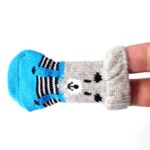 2 pares de calcetines antideslizantes de punto para mascotas, lindos cachorros y perros, S - Imagen 3