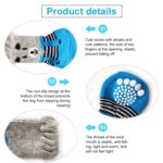 2 pares de calcetines antideslizantes de punto para mascotas, lindos cachorros y perros, S - Imagen 4