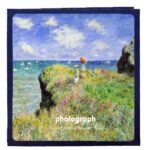 Álbum de fotos de película pegada DIY Retro artístico álbum conmemorativo de gran capacidad para parejas familiares, 18 inch Walking