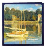Álbum de fotos de película pegada DIY Retro artístico álbum conmemorativo de gran capacidad para parejas familiares, 18 inch Bridge Of Argenteuil