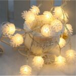 20 LED con energía Solar, cono de pino, ahorro de energía para exteriores, decoración de vacaciones, boda, cadena de luces, lámpara de paisaje de jardín - Imagen 4