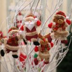 Adornos navideños regalo Papá Noel muñeco de nieve baile colgante árbol juguete muñeca colgar decoraciones - Imagen 4