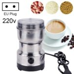 Molinillo de café multifuncional con enchufe europeo, molinillo eléctrico de acero inoxidable para hierbas/especias/nueces/granos/granos de café, Coffee Grinder, EU Plug