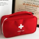 Bolsa para botiquín de primeros auxilios de viaje, caja de rescate de supervivencia médica de emergencia para el hogar, 23x13x7.5cm (Red), 23x13x7.5cm (Gray)
