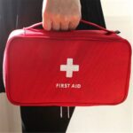 Bolsa para botiquín de primeros auxilios de viaje, caja de rescate de supervivencia médica de emergencia para el hogar, 23x13x7.5cm (Red), 23x13x7.5cm (Gray) - Imagen 2