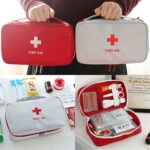 Bolsa para botiquín de primeros auxilios de viaje, caja de rescate de supervivencia médica de emergencia para el hogar, 23x13x7.5cm (Red), 23x13x7.5cm (Gray) - Imagen 3
