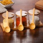 Suministros de cocina de tarro de condimento transparente de borosilicato creativo, One Sets - Imagen 3