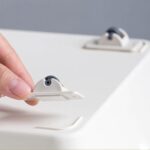 Caja de almacenamiento de 4 Uds., caja de almacenamiento de polea, ruedas adhesivas de polea de basura con rodillo, Adhesive Wheels - Imagen 2