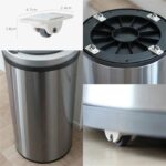 Caja de almacenamiento de 4 Uds., caja de almacenamiento de polea, ruedas adhesivas de polea de basura con rodillo, Adhesive Wheels - Imagen 4