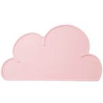 Estera de tabla del estudiante de la protección del medio ambiente de la prenda impermeable del mantel individual del silicón de la nube de los niños, Dark  Pink