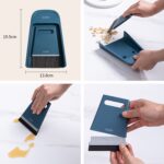 Mini juego combinado de escoba y recogedor, escoba pequeña de piel suave para el hogar, cepillo de limpieza de escritorio, limpiaparabrisas - Imagen 3