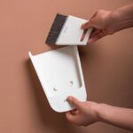 Mini juego combinado de escoba y recogedor, escoba pequeña de piel suave para el hogar, cepillo de limpieza de escritorio, limpiaparabrisas - Imagen 4